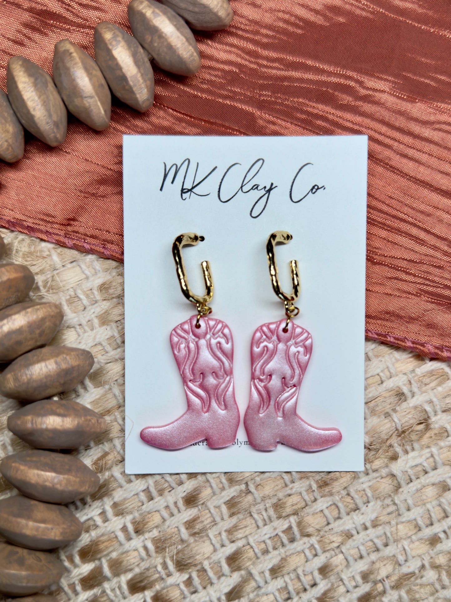 Girly Pink Boot Dangles
