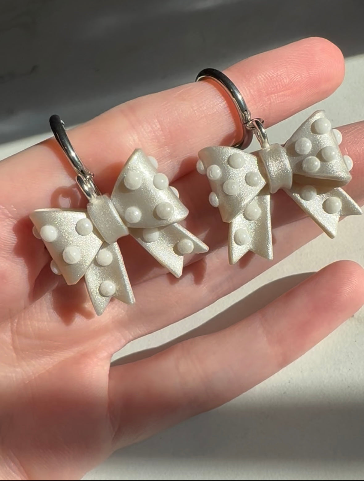 Sparkly Bow Earrings