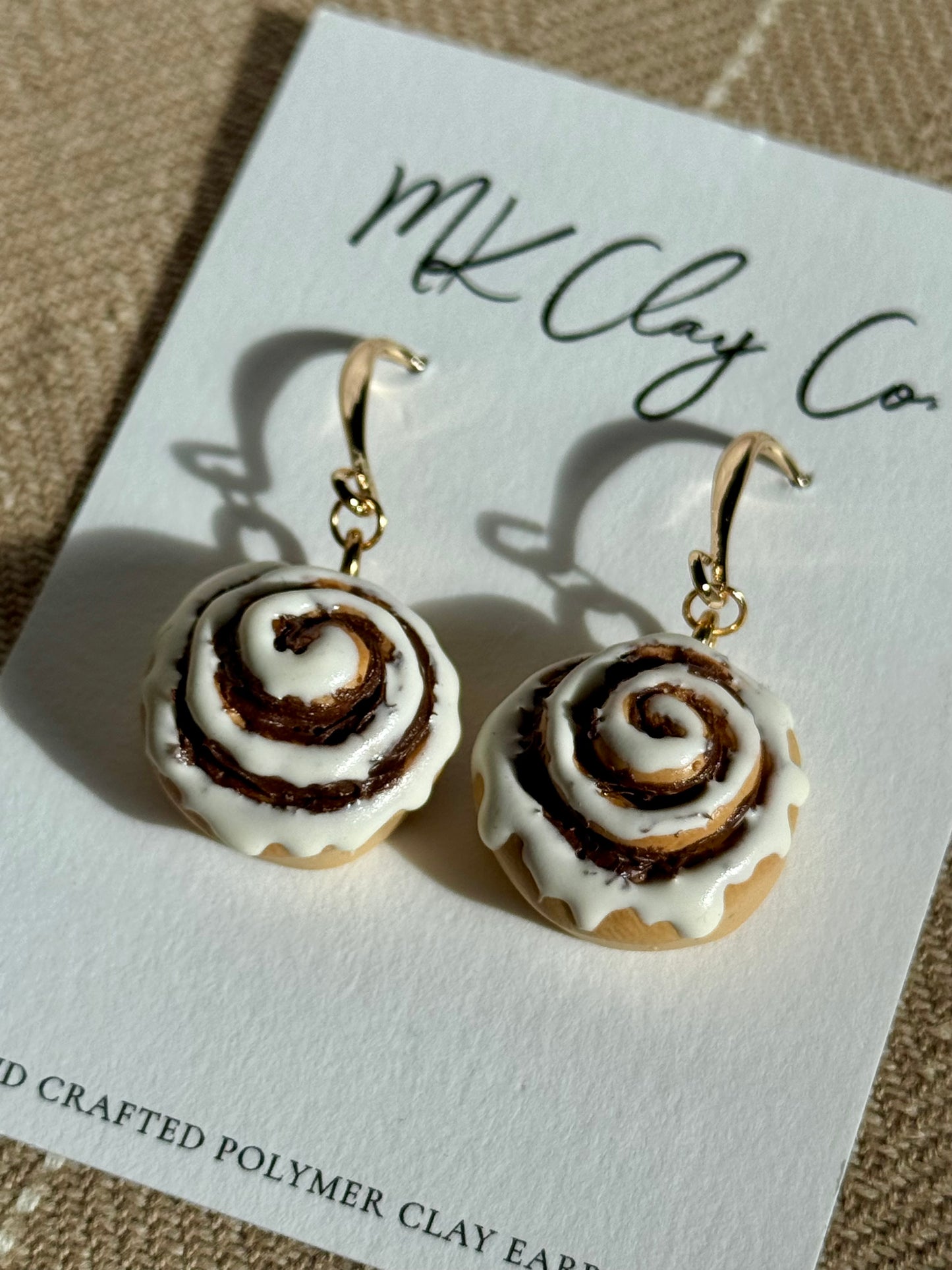Sweet Cinnamon Roll Dangles