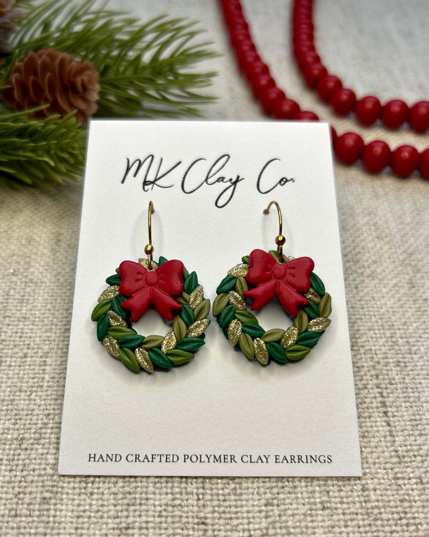 Festive Wreath Dangles